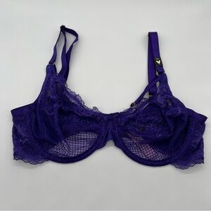 Victoria’s Secret Unlined Purple Lace Bra 34 D